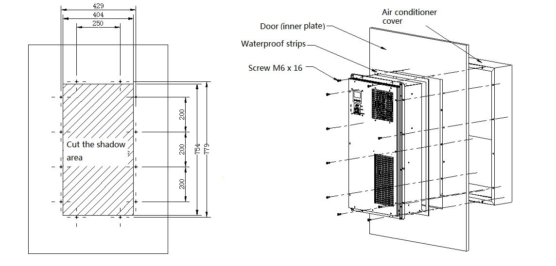 1000W Dimensions de l'armoire de cellules solaires