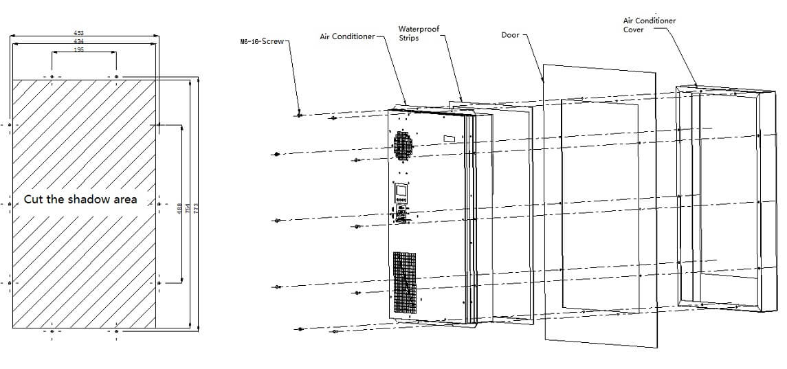 BTA800LT-A Termostato condizionatore d'aria Condizionatore d'aria 800W