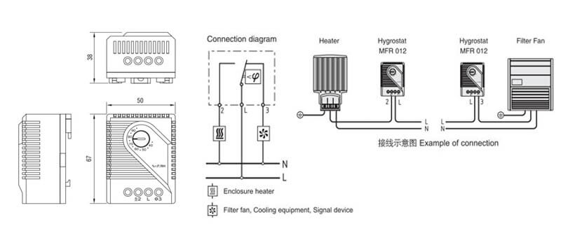 Thermostat Mechanical Humidity Controller