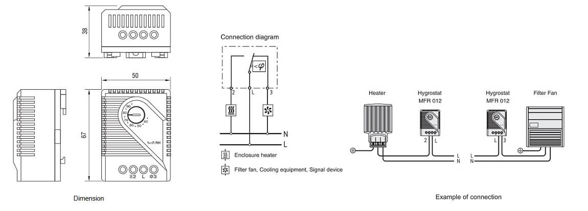 BTMFR012 Mechanical Hygrostat