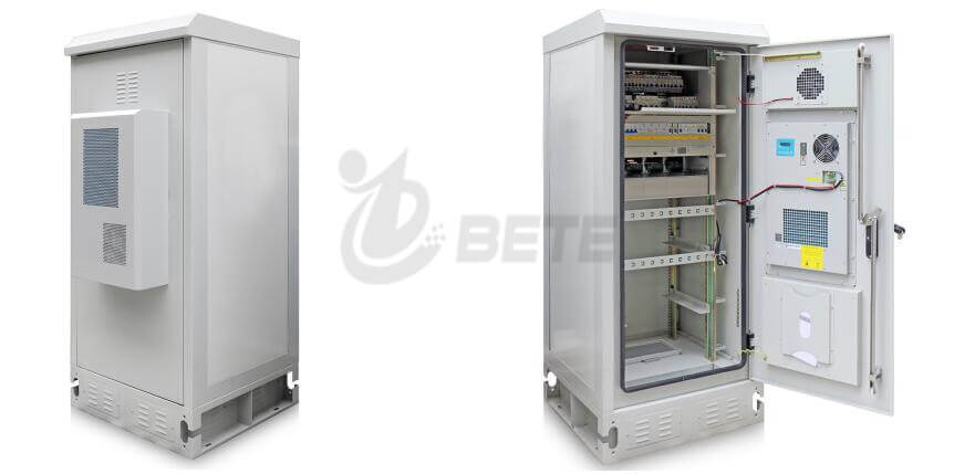 2000 x 900 x 900mm outdoor telecommunications battery cabinet, 500W air-conditioned street cabinet