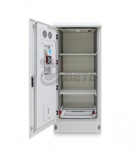 IP55 Whetherproof outdoor cabinet Galvanized Steel Battery Cabinet 4 Battery Shelves