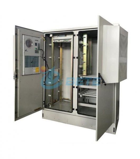 IP55 Outdoor Telecommunication Cabinet Two Compartments