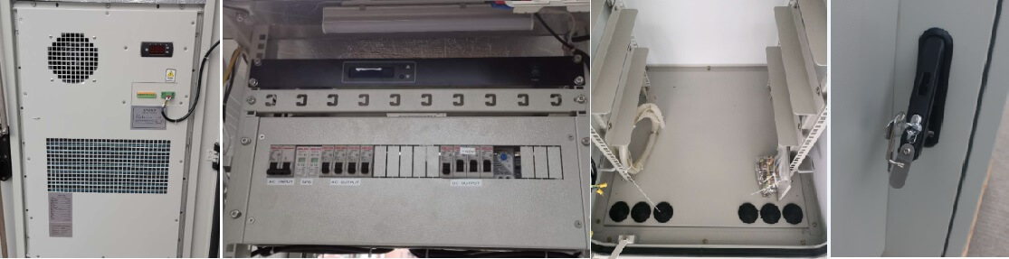 Carcasa de telecomunicaciones para exteriores Gabinete IP55 Gabinete de 800W Refrigeración