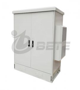 Integrated outdoor server cabinet