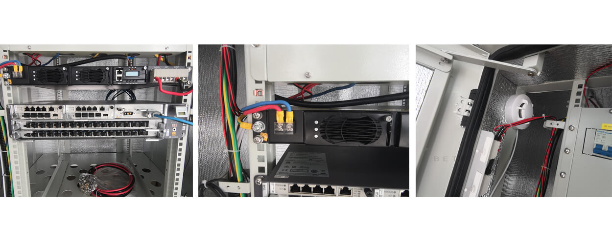13Tủ điều hòa tủ điện ngoài trời U / 24U, Bộ chỉnh lưu IP65 tủ điện pin ngân hàng vỏ tủ điện