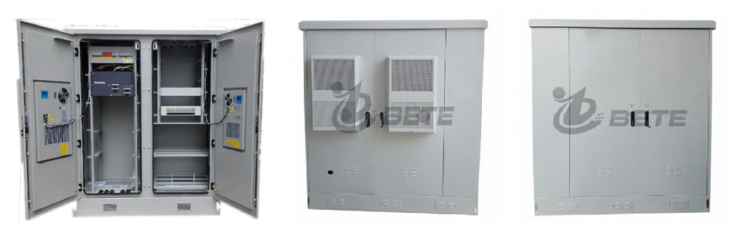 33U Outdoor Telecom Shelter DC Кондиционер 19 Стойки и полки для батарей